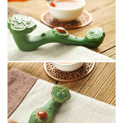 Everything is auspicious and wishful tea pets tea toys ornaments can be raised green mud tea art tea tray tea table tea set ornaments