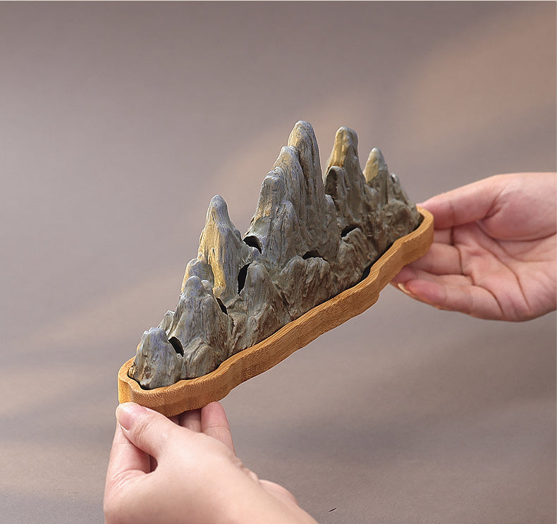 Qianlijiangshan creative horizontal incense burner household sandalwood agarwood indoor incense holder Chinese tea ceremony aromatherapy burner