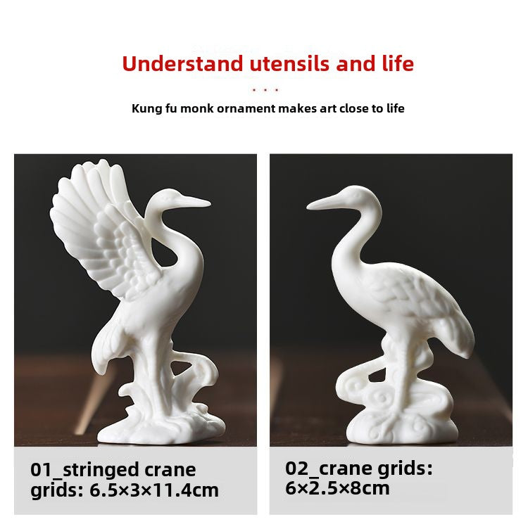 Porcelain Juyuan Ceramic Creative Ornaments Tea Pet Animal Tea Set Tea Tray Home Office Flower Pet Crafts Peacock Guanyin