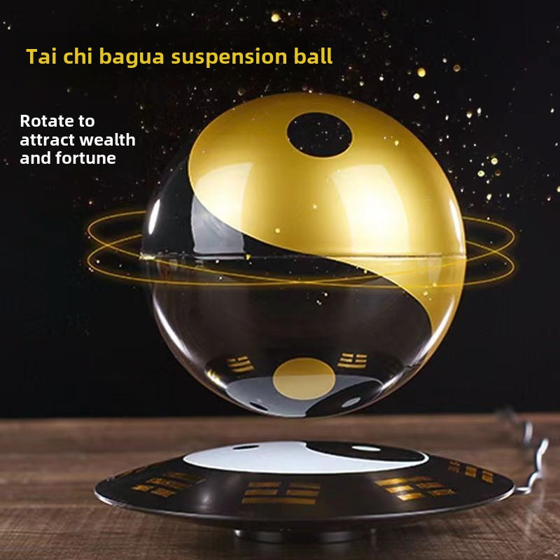 Tai Chi ball magnetic suspension ornaments rotating fortune-attracting eight trigrams feng shui ball porch room office energy ball opening gift