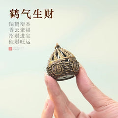 Flying crane incense burner home indoor tea pet tea table small ornaments incense burner small plate incense burner Chinese style incense burner