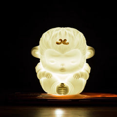 Wukong home Dehua white porcelain Zen incense holder tea table decoration tea pet hand-held pieces play study tea art Zen