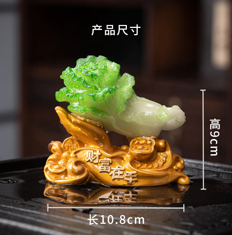 Cabbage Baicai color-changing tea pet ornaments creative tea set tea play tea ceremony personality high-end creative tea set Chinese style home