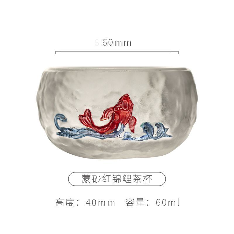 There is fish every year. The owner's cup teacup is personal and high-end for men and women. Jianzhan Kungfu tea set teacup single cup