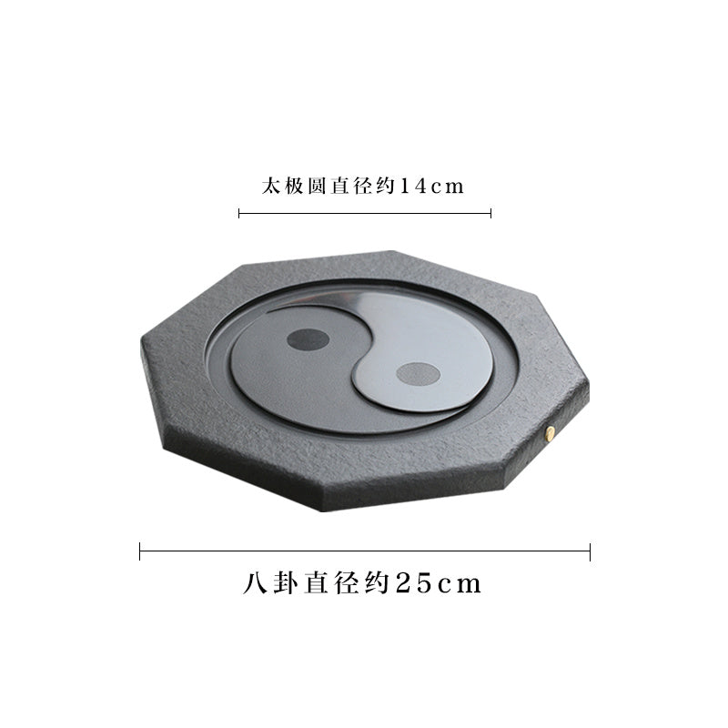 Tai Chi Bagua Wujin Stone Tea Tray Natural Raw Stone Round Stone Tea Sea Tea Set Home Integrated Stone Tea Tray Dual Use