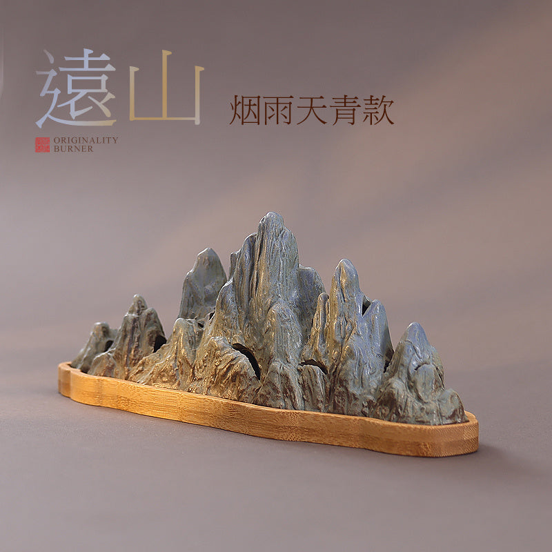 Qianlijiangshan creative horizontal incense burner household sandalwood agarwood indoor incense holder Chinese tea ceremony aromatherapy burner