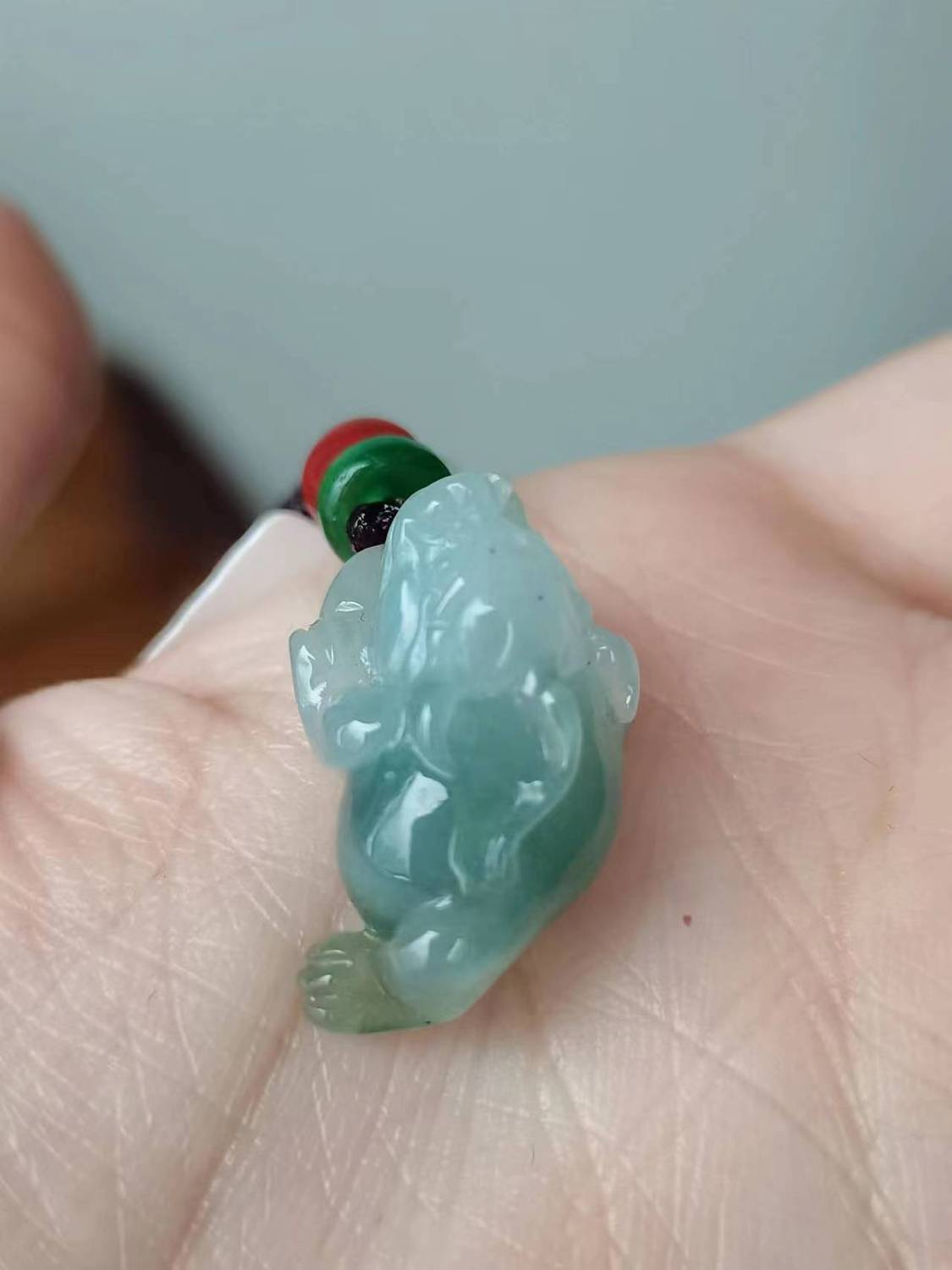 New Arrival Natural Jade Carved Fortune Toad Charm A Grade