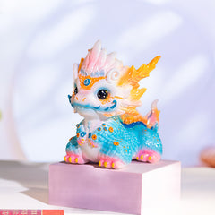 2025 new cute mascot unicorn ornaments a pair of prosperous wealth indoor table decorations to attract wealth and guard the house