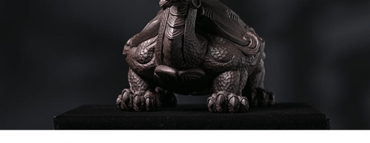 Bai Nian Tang Ji Bai Nian original purple sand sculpture tea pet ornaments handmade can be raised dragon turtle Xiangshan