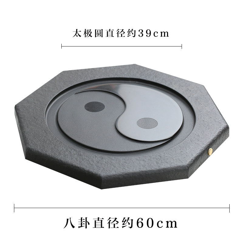 Tai Chi Bagua Wujin Stone Tea Tray Natural Raw Stone Round Stone Tea Sea Tea Set Home Integrated Stone Tea Tray Dual Use