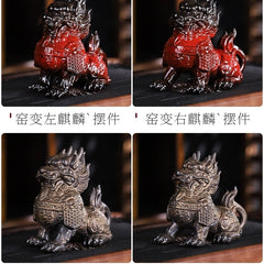 Kirin ornaments Chinese retro tea pet