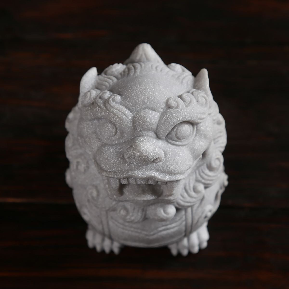 National trend fortune-bringing Pixiu Chinese style aromatherapy furnace creative green sandstone tea pet office home desktop stone carving incense burner ornaments