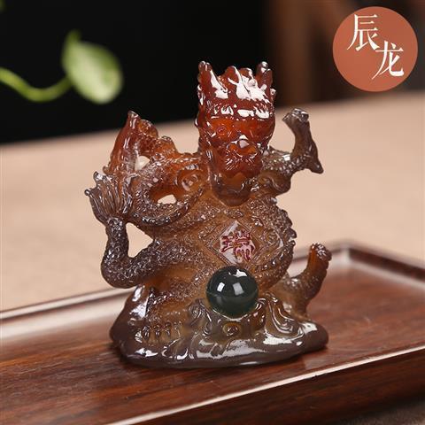 12 Chinese Zodiac Animals Rat Ox Tiger Rabbit Dragon Snake Horse Sheep Monkey Chicken Dog Pig Color Changing Tea Playing Tea Pet Ornaments Tea Tray