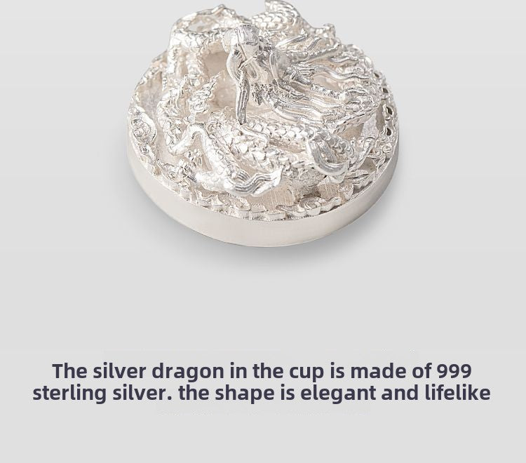 Forbidden City Cultural Creation Qianlong Zaiyuan Jianzhan Cup Tea Cup Master Cup Dragon Year Zodiac Year Send Elders Father Birthday Gift