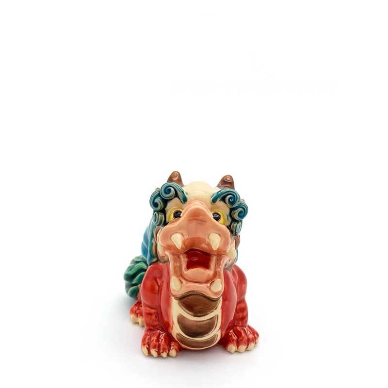 Ceramic Chinese Style Lucky Pixiu Home Decor Living Room Ornament Jiaozitao Tianlu Auspicious Beast Office Desk Opening Decoration Gift