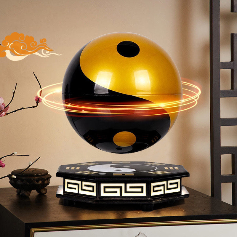 Tai Chi ball magnetic suspension ornaments rotating fortune-attracting eight trigrams feng shui ball porch room office energy ball opening gift