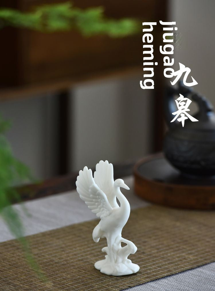 Porcelain Juyuan Ceramic Creative Ornaments Tea Pet Animal Tea Set Tea Tray Home Office Flower Pet Crafts Peacock Guanyin