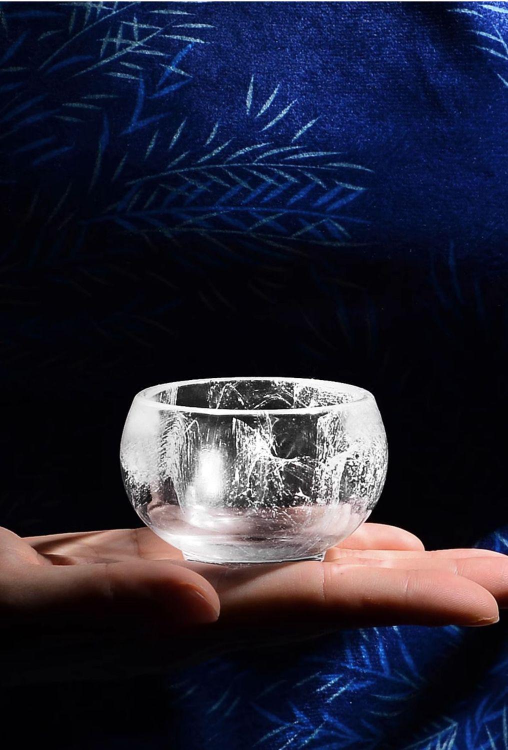 [Exquisitely handmade] Crystal tea cup personal cup host cup special tea cup jade porcelain glass Chinese tea cup Jianzhan guest cup insulation