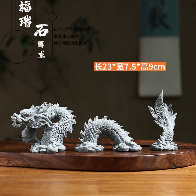 Zen ornaments crane white horse don't get angry desktop study pen holder tea pet fish tank gardening potted landscaping micro landscape