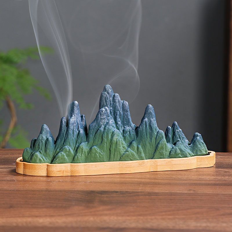 Qianlijiangshan creative horizontal incense burner agarwood indoor incense holder household sandalwood Chinese tea ceremony aromatherapy burner