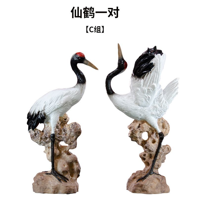 Zen ornaments crane white horse don't get angry desktop study pen holder tea pet fish tank gardening potted landscaping micro landscape