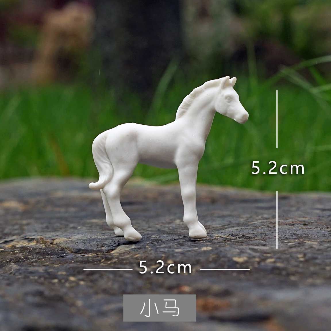 Zen ornaments crane white horse don't get angry desktop study pen holder tea pet fish tank gardening potted landscaping micro landscape