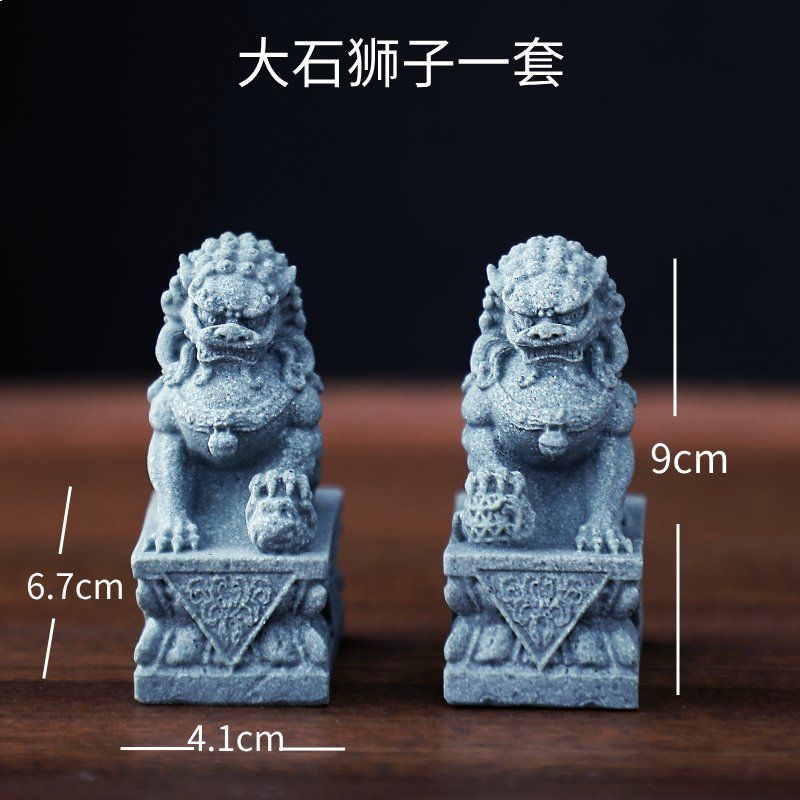 Zen ornaments crane white horse don't get angry desktop study pen holder tea pet fish tank gardening potted landscaping micro landscape