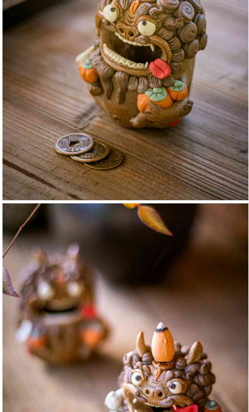 Twelve instruments for everything to go well and bring good fortune Pixiu backflow incense burner creative Chinese new tea pet tea ceremony ornaments birthday gift