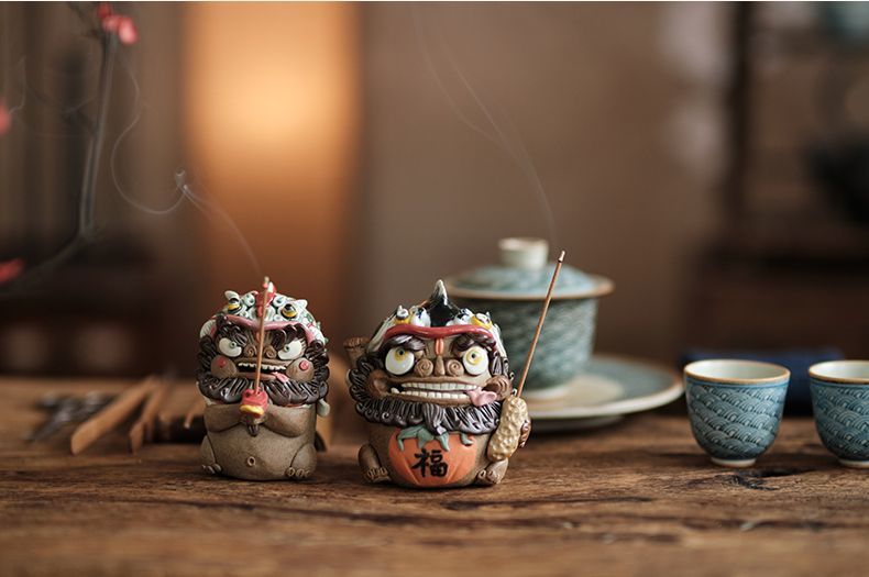 Koi Pixiu handmade tea pet fortune ornaments incense burner incense sticks every year abundant boutique high-end birthday gift ornaments