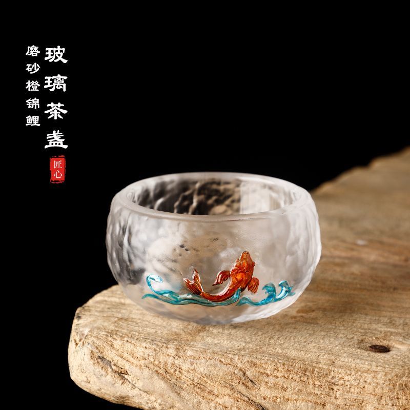 There is fish every year. The owner's cup teacup is personal and high-end for men and women. Jianzhan Kungfu tea set teacup single cup