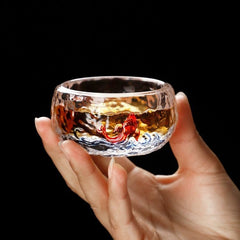 There is fish every year. The owner's cup teacup is personal and high-end for men and women. Jianzhan Kungfu tea set teacup single cup