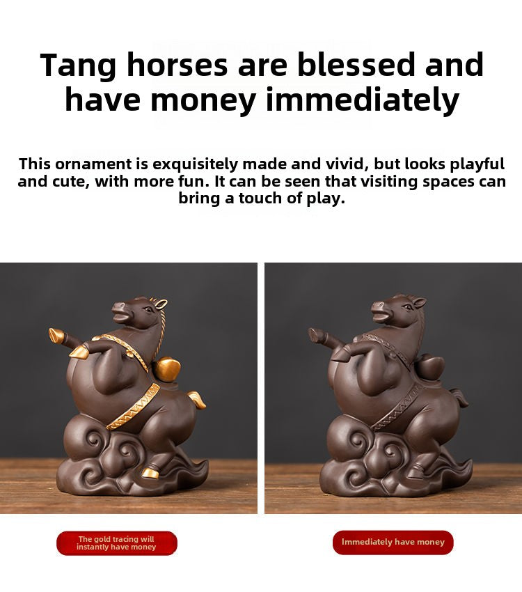 Creative twelve zodiac purple sand tea pet ornaments, you can immediately have money to raise tea ceremony boutique fortune zodiac tea set accessories