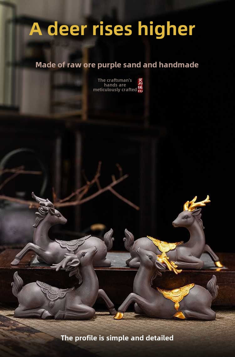 Purple sand tea pet ornaments can be used for home use to attract wealth, dragon turtle, pixiu, golden toad, office tea toys, fine tea ceremony accessories