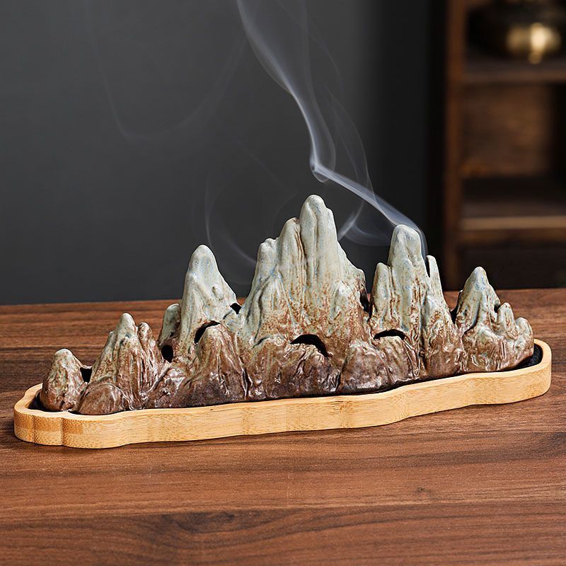 Qianlijiangshan creative horizontal incense burner agarwood indoor incense holder household sandalwood Chinese tea ceremony aromatherapy burner