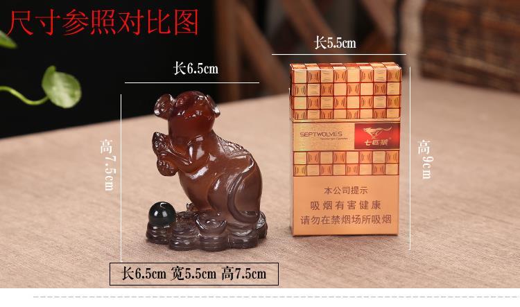 12 Chinese Zodiac Animals Rat Ox Tiger Rabbit Dragon Snake Horse Sheep Monkey Chicken Dog Pig Color Changing Tea Playing Tea Pet Ornaments Tea Tray