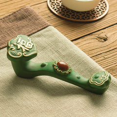 Everything is auspicious and wishful tea pets tea toys ornaments can be raised green mud tea art tea tray tea table tea set ornaments