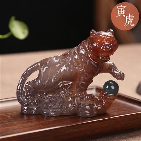 12 Chinese Zodiac Animals Rat Ox Tiger Rabbit Dragon Snake Horse Sheep Monkey Chicken Dog Pig Color Changing Tea Playing Tea Pet Ornaments Tea Tray