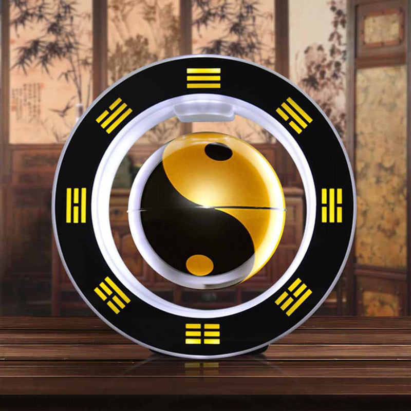 Tai Chi ball magnetic suspension ornaments rotating fortune-attracting eight trigrams feng shui ball porch room office energy ball opening gift