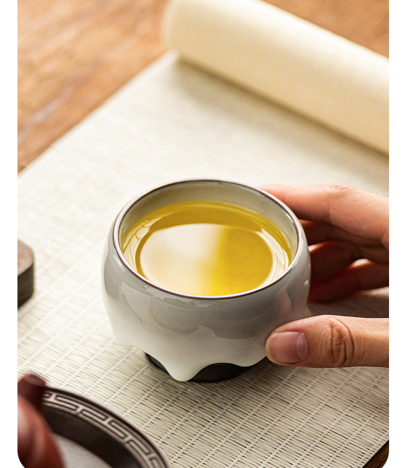 [Master Class] Teacup Master Cup Ceramic Tea Set Creative Single Cup High-end Teacup Personal Tea Cup