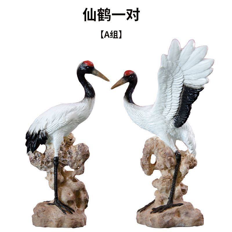 Zen ornaments crane white horse don't get angry desktop study pen holder tea pet fish tank gardening potted landscaping micro landscape