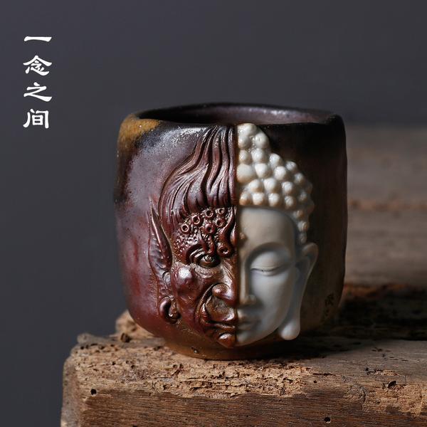 [Unique handmade] Wood-fired Tianmu Jianzhan tea cup, master cup, single cup, large Zen cup, Kung Fu tea cup for home use