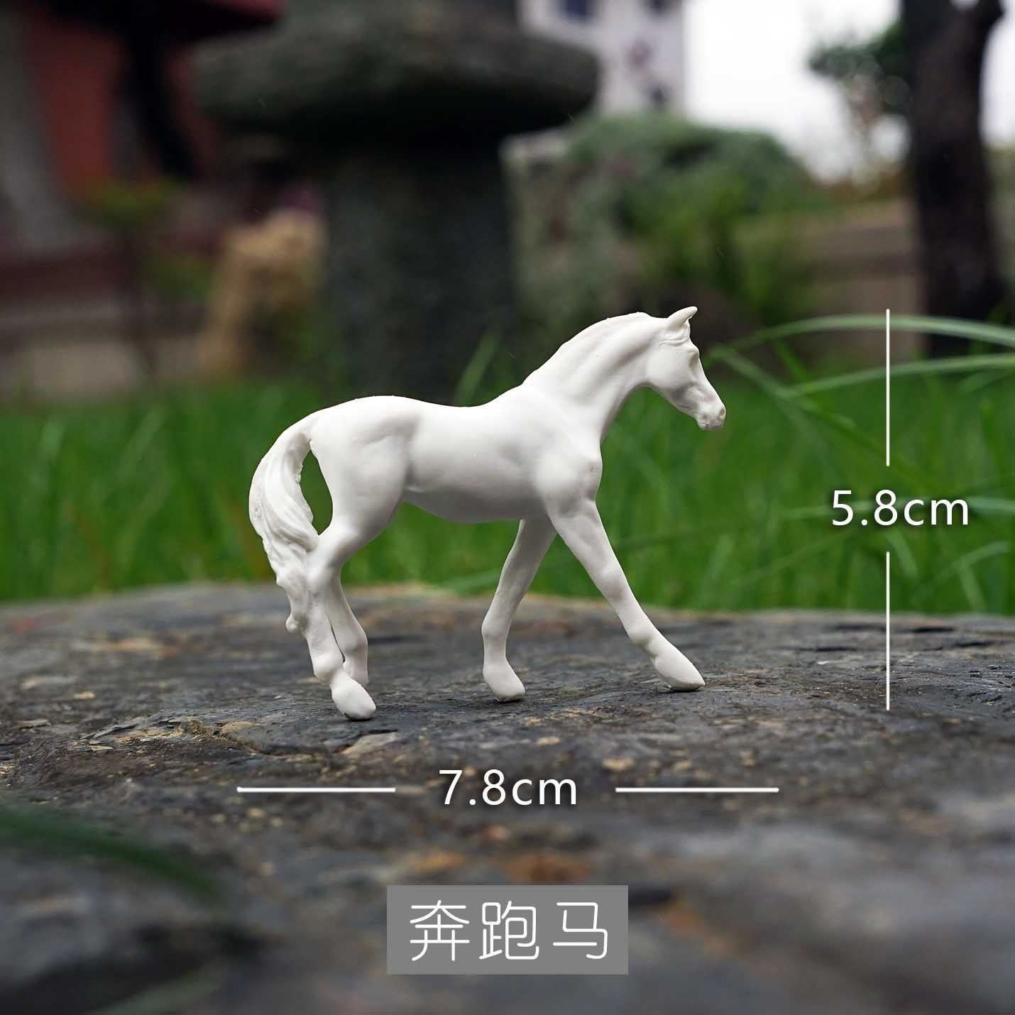 Zen ornaments crane white horse don't get angry desktop study pen holder tea pet fish tank gardening potted landscaping micro landscape