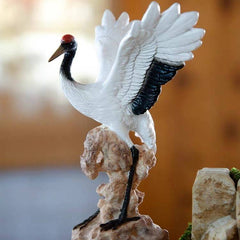 Zen ornaments crane white horse don't get angry desktop study pen holder tea pet fish tank gardening potted landscaping micro landscape