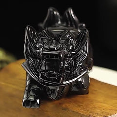 Top crystal natural obsidian eight trigrams dragon turtle ornaments office living room porch living room crafts