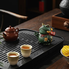 Chinese style national tide auspicious toad golden toad fish tank landscaping home desktop decoration creative gift boutique tea pet ornaments